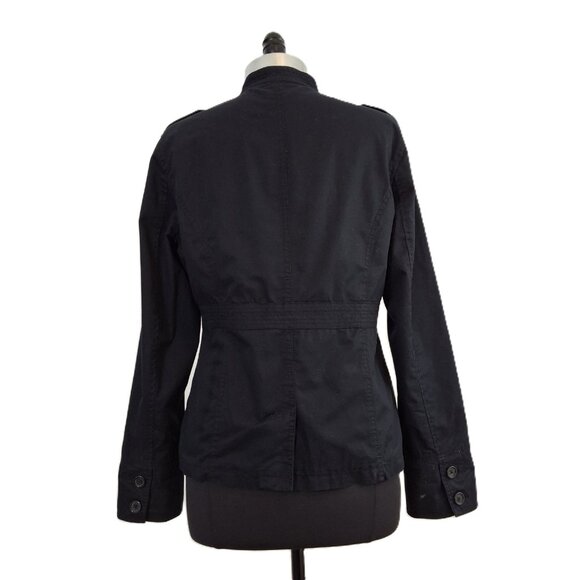 Vintage Womens Utility Military Cargo Jacket Sz L Unisex Cotton Casual Gorpcore - Picture 4 of 13